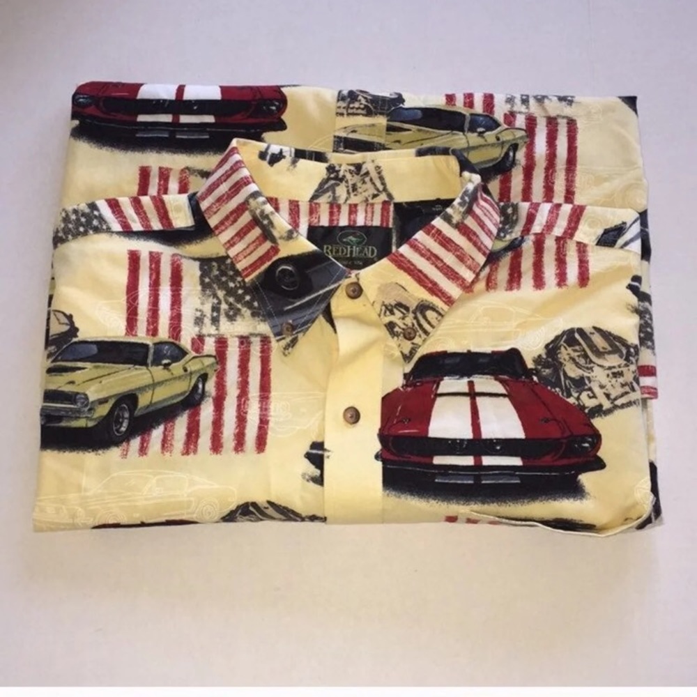 RedHead Muscle car button down shirt XL